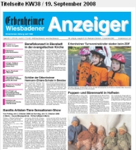 Erbenheimer Anzeiger vom 19.09.2008 / Titelseite
