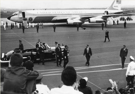 Prsident John F. Kennedy startete von der Air Base in Erbenheim  Foto Winfried Mller