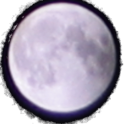 Nach der Mondfinsternis - Keine Verdunkelung mehr durch die Erde. © MFRödel