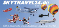 Zur Rosinenbomber Zeitreise = Hier Klicken. Logo © Skytravel24.de